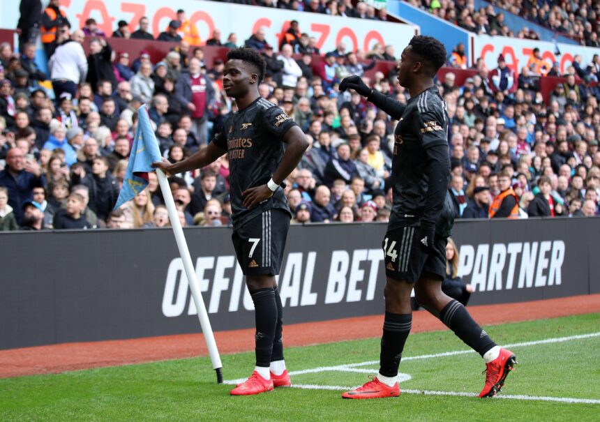 Aston Villa 2-4 Arsenal FT Gunners stir to finally shoot down shaken Villans.