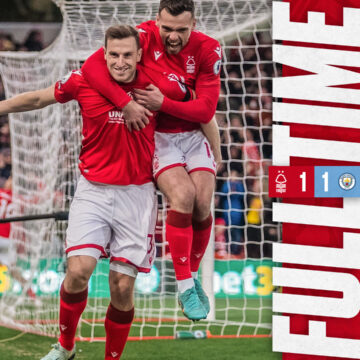 Would you believe it? Forest earn draw against City.
