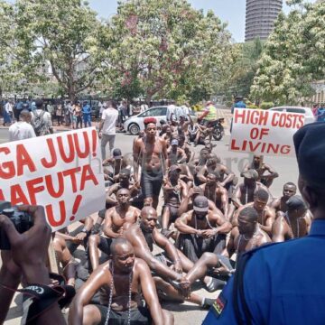 Comedian Eric Omondi arrested whilst leading protests against the high cost of living