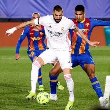El Clasico rivals Real Madrid and Barcelona lock horns at the Bernabeu