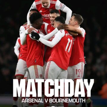 Arsenal welcome relegation-threatened Bournemouth to the Emirates Stadium on Saturday afternoon