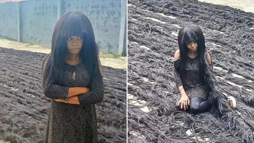 Nigerian Helen Williams on Guinness World Record for longest Handmade wig